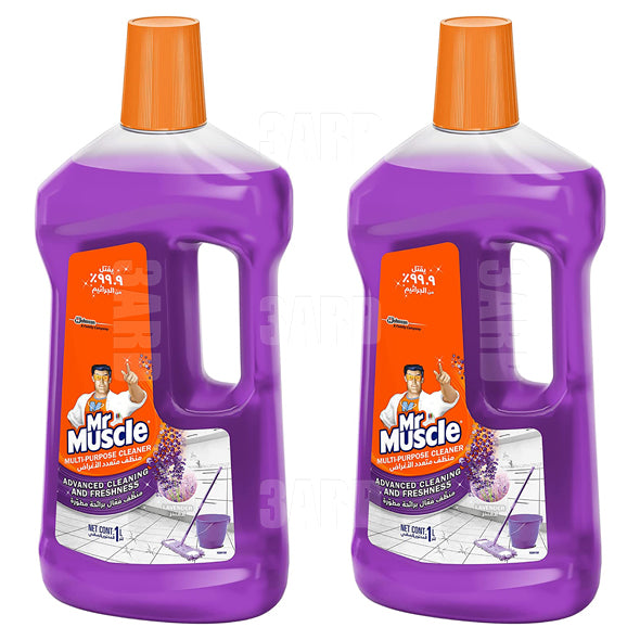 Mr Muscle Multi Purpose Cleaner Lavender 1L Pack of 2 3ard