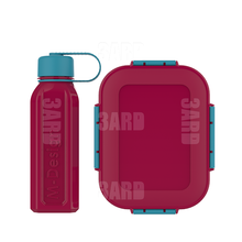 Load image into Gallery viewer, M-Design Lunch Set -  1.6L Lunch Box & 650ml Water Bottle & 3pcs Cutlery Set New