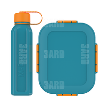 Load image into Gallery viewer, M-Design Lunch Set - 2.1L Lunch Box & 800ml Water Bottle & 3pcs Cutlery Set New