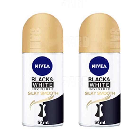Nivea Roll on for Women Invisible Silky Smooth 50ml - Pack of 2 – 3ard
