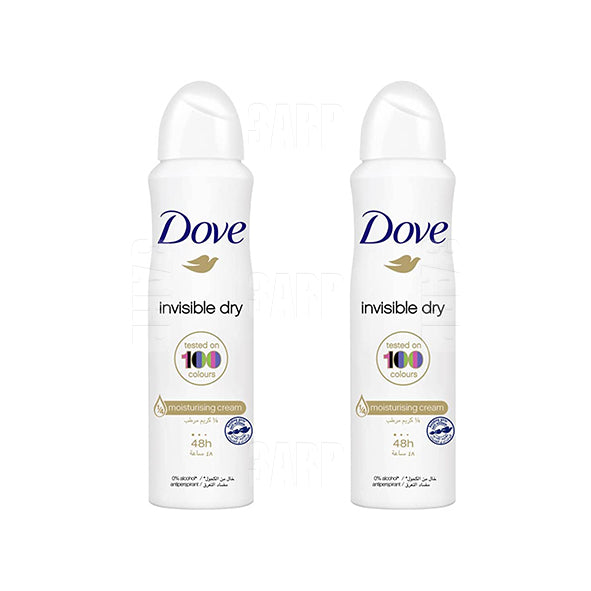 Dove Spray Invisble Dry 150ml Pack of 2 3ard