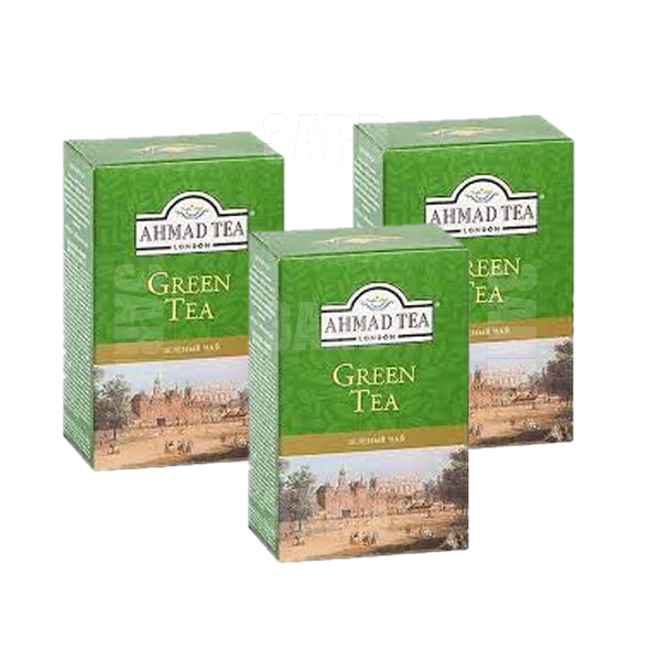 Ahmed Tea Green Tea Loose - 100g - Pack of 3