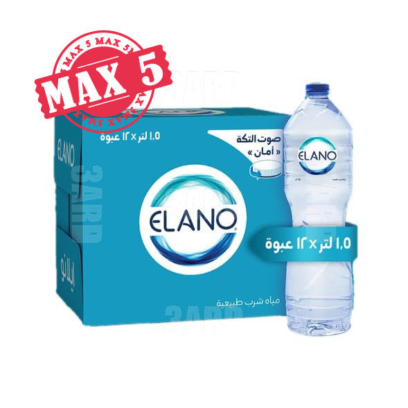 Elano Natural Drinking Water 1.5L - Pack of 12