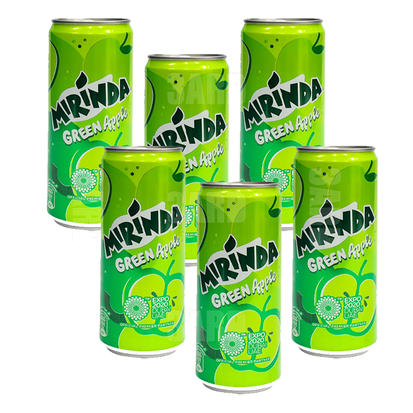 Mirinda Green Apple Can 330ml - Pack of 6