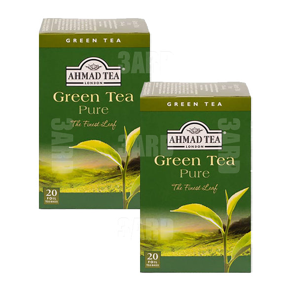 Ahmad Tea Pure Green Tea 20 Teabags - Pack of 2