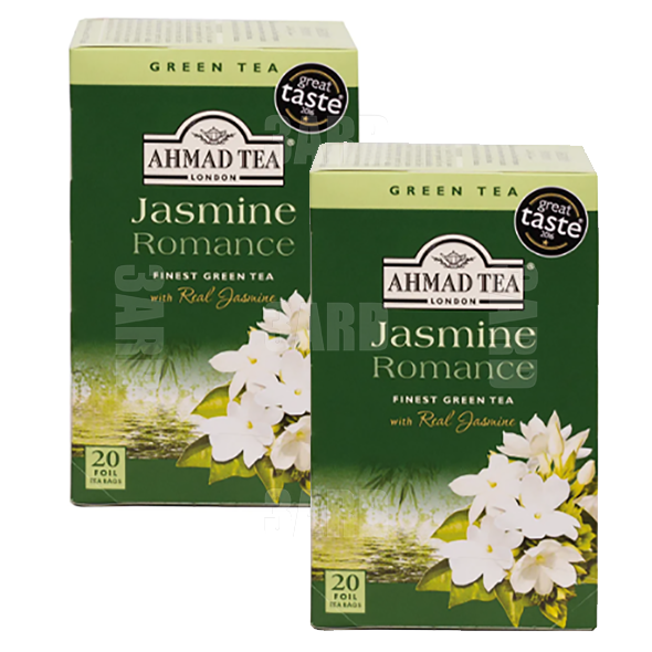 Ahmad Tea Jasmine Green Tea 20 Teabags - Pack of 2