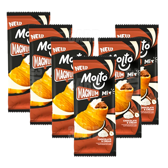 Molto Magnum Mix Chocolate & Cream - Pack of 6