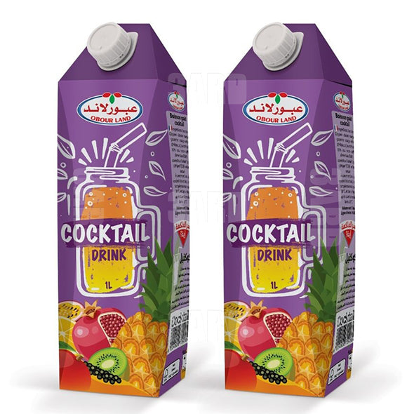 Obour Land Cocktail Juice 1L - Pack of 2