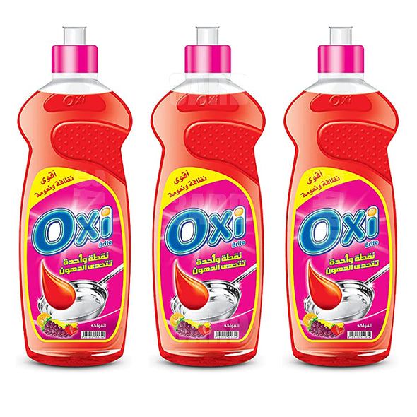 Oxi Dish Wash Liquid Fruits 600ml - Pack of 3