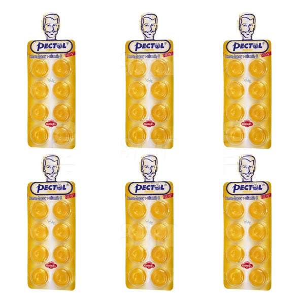 Pectol Fresh Honey Lemon 8 pcs - Pack of 6