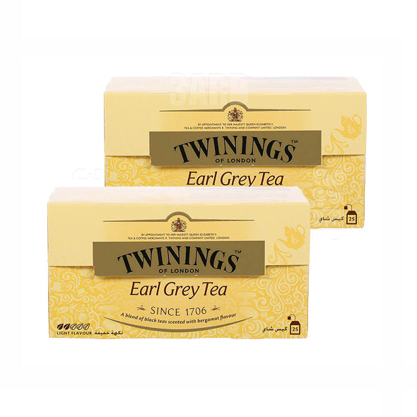 Twinings Earl Gray Tea 25 Bags - Pack of 2