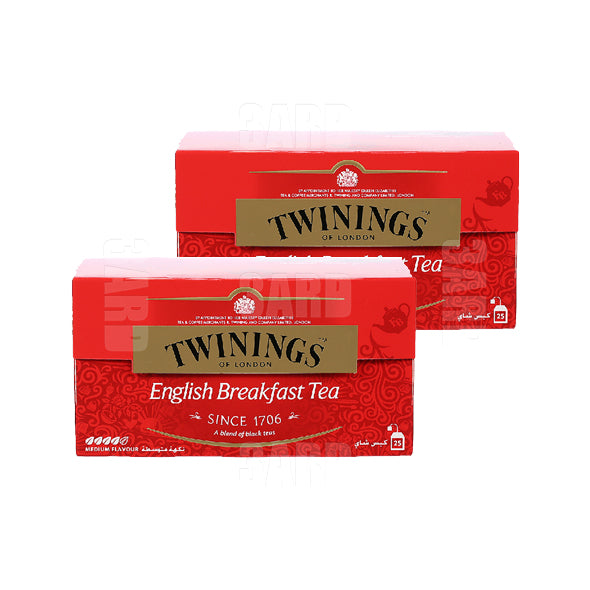 Twinings English Breakfast Tea 25 Bags - Pack of 2
