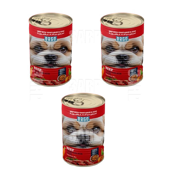 Orgo Wet Food Dog Beef Veg & Soup 400g - Pack of 3