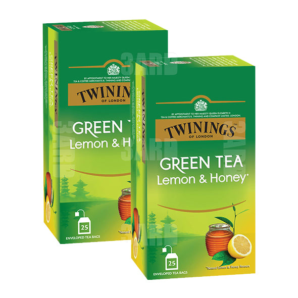 Twinings Green Tea Lemon & Honey 25 Bags - Pack of 2