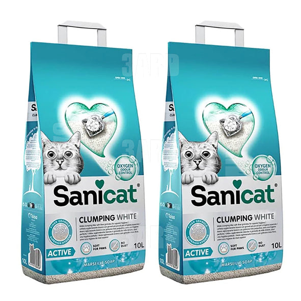 ساني كات رمال للقطط صابون مارسيل ١٠ لتر - ٢ عبوة
