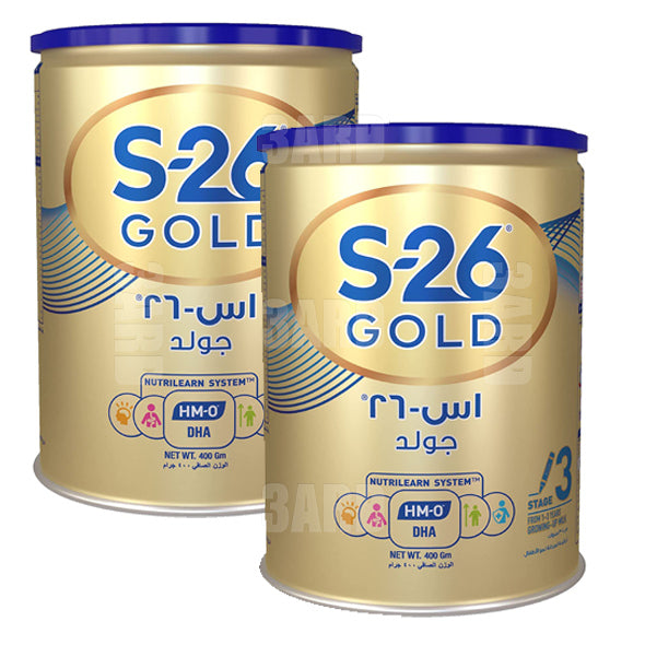 S-26 Progress Gold Milk Formula Stage 3 400g - Pack of 2