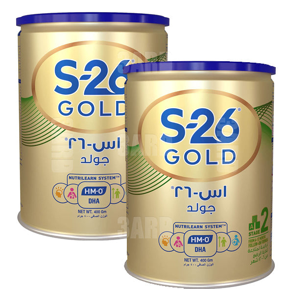 S-26 Promil Gold Milk Formula Stage 2 400g - Pack of 2