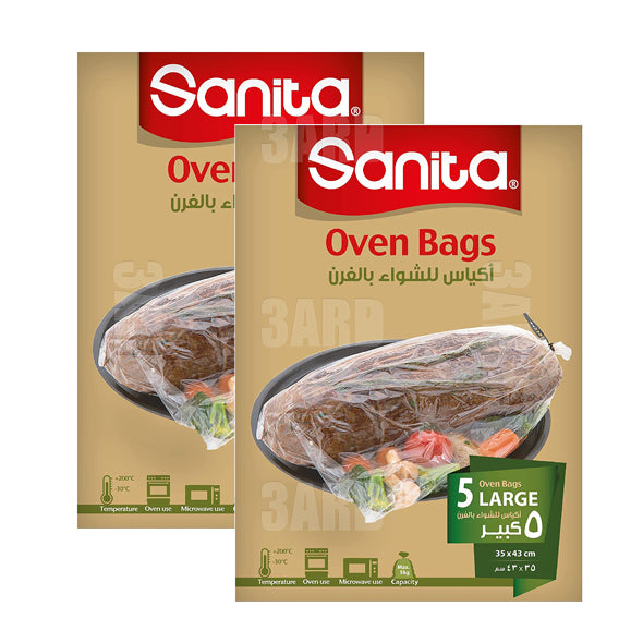 Sanita Oven Bags Large 43x35cm - Pack of 2