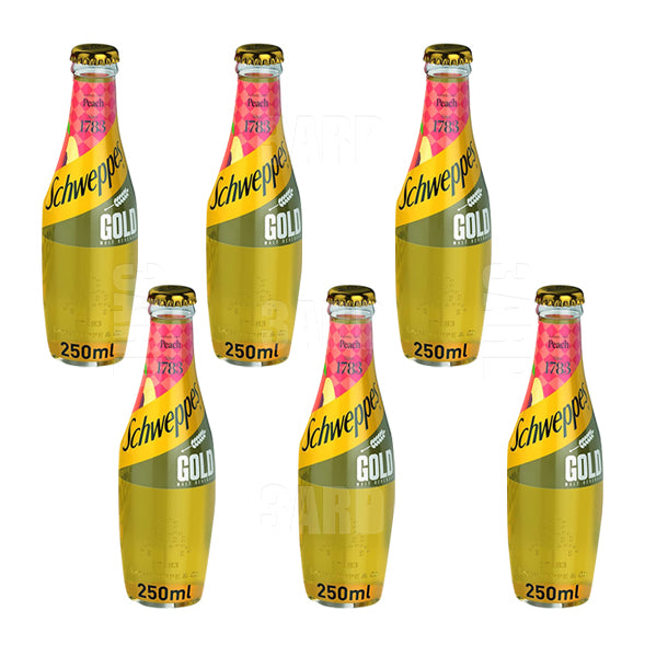 Schweppes Gold Peach 250ml - Pack of 6