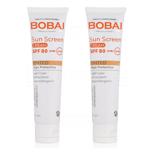 Bobai Sunscreen Cream Tinted SPF80 50g - Pack of 2