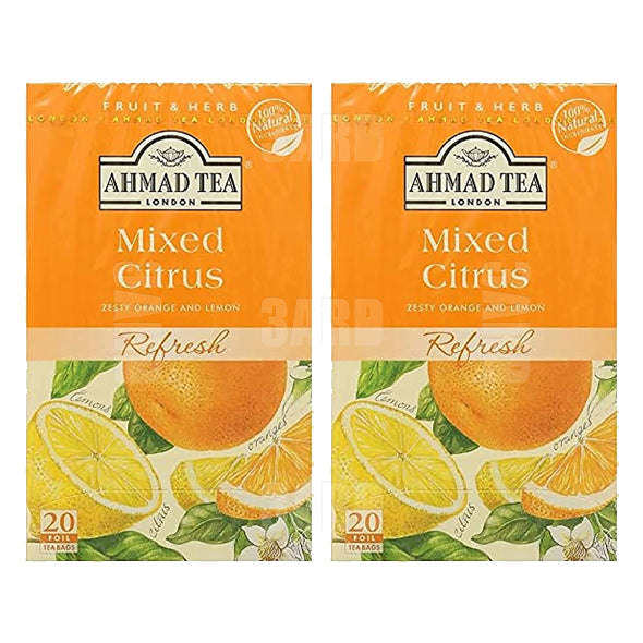 Ahmad Tea Mixed Citrus Tea 20 Teabags - Pack of 2