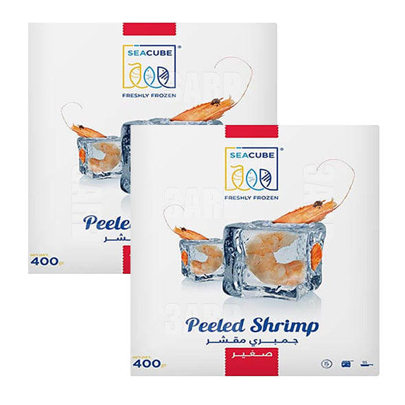 Sea Cube Peeled Small Shrimp 400g - Pack of 2