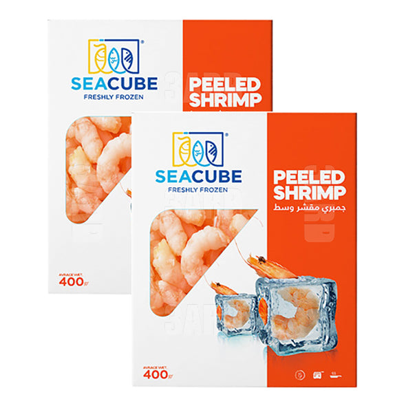 Sea Cube Peeled Medium Shrimp 400g - Pack of 2