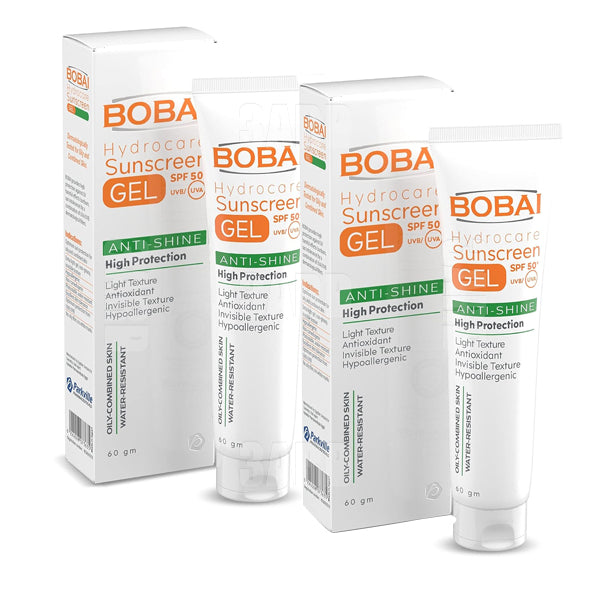Bobai Sunscreen Gel Anti Shine SPF50 60ml - Pack of 2