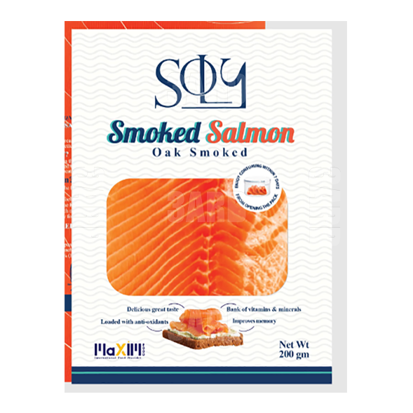 Soly Smoked Norwegian Salmon 200g - Pack of 1