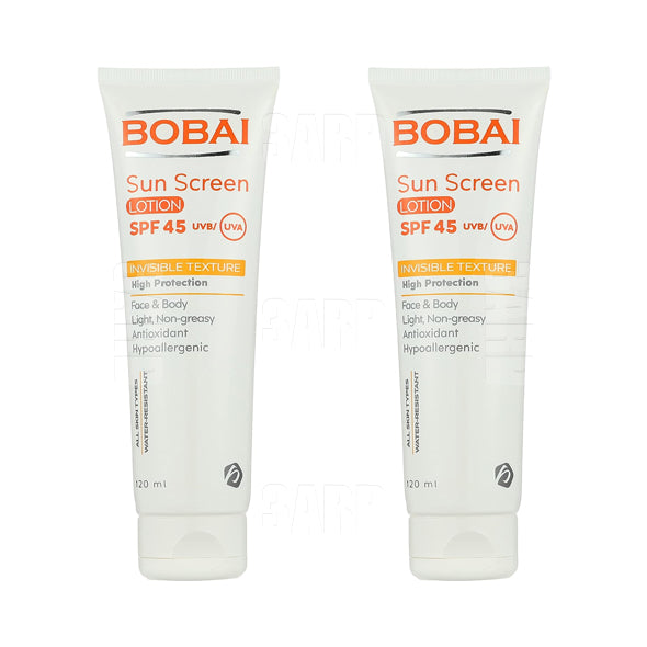 Bobai Sunscreen Lotion SPF45 120ml - Pack of 2