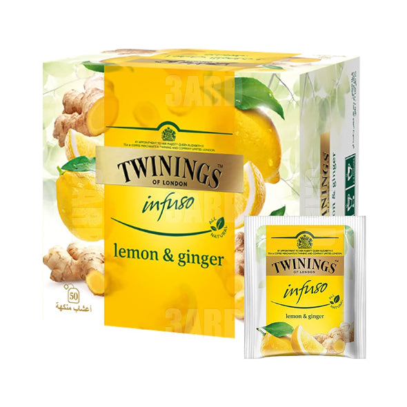 تويننجز أعشاب الليمون و الزنجبيل ٥٠ كيس - ١ عبوة