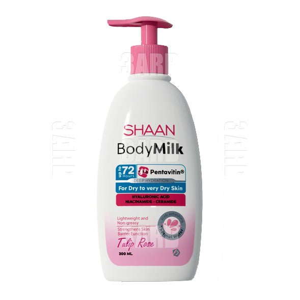 Shaan Body Milk Tulip Rose 300ml - Pack of 1