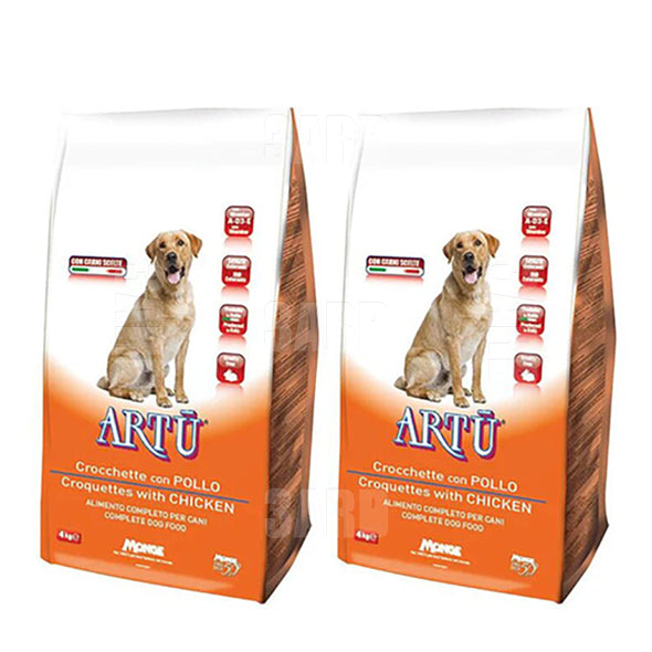 Artu Dry Food Dog Adult Chicken 4kg - Pack of 2