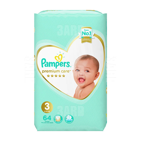 Pampers Premium Care Diapers Size 3 (6-10 kg) 62 pcs - Pack of 1