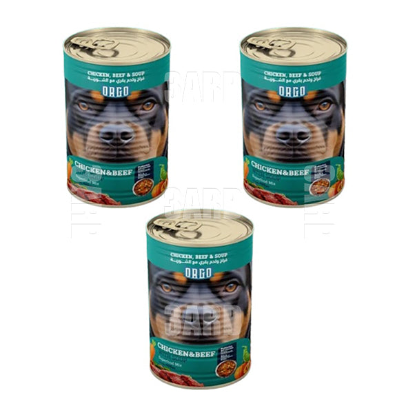 Orgo Wet Food Dog Chicken & Beef & Soup 400g - Pack of 3