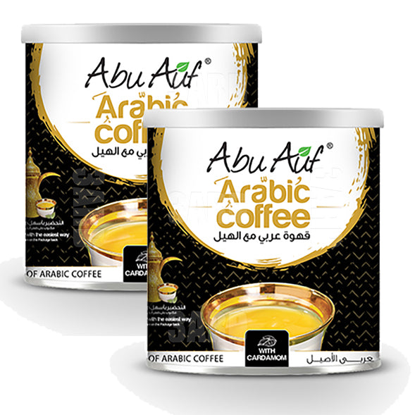 ابو عوف قهوة عربية مع الهيل ۲٥۰جم - ۲ عبوة
