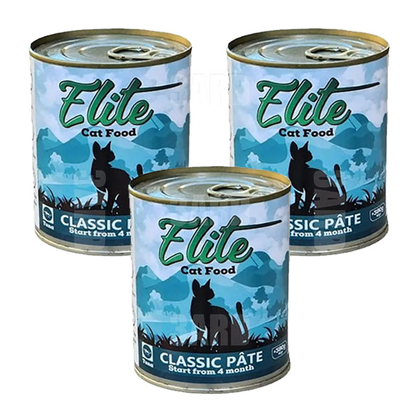 Elite Cat Food Classic Pate Tuna 380g - Pack of 3