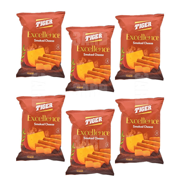 Tiger Excellence Smoked Cheese 60gm - Pack of 6