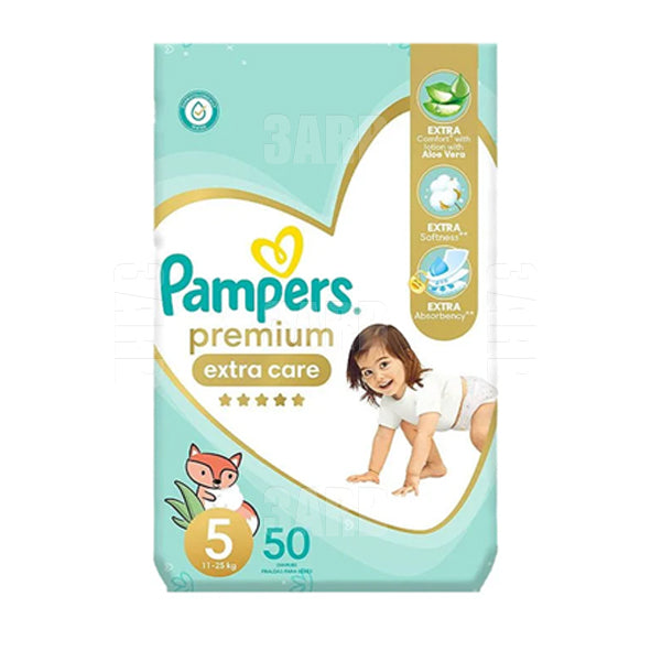 Pampers Premium Care Diapers Size 5 (11-25 kg) 50 pcs - Pack of 1