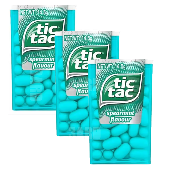 Tic Tac Spearmint Candy 10.2g - Pack of 3