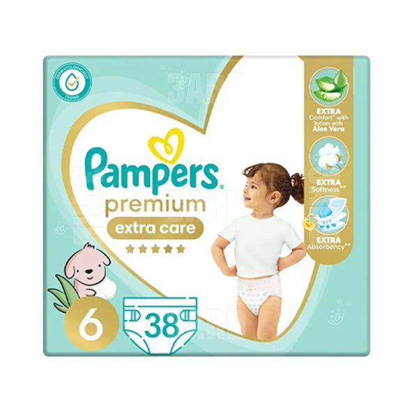 Pampers Premium Care Diapers Size 6 (16+ kg) 38 pcs - Pack of 1