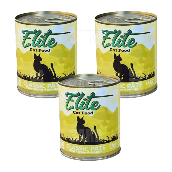 Elite Cat Food Classic Pate Duck 380g - Pack of 3
