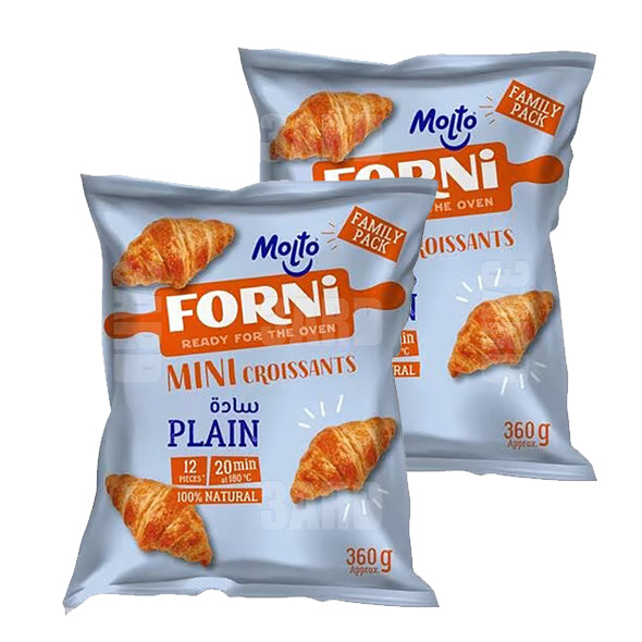 Molto Forni Mini Croissant Plain 12pcs 360g - Pack of 2