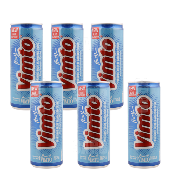 Vimto Sparkling Fruit Blueberry Can 250ml - Pack of 6