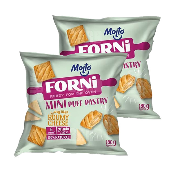 Molto Forni Mini Puff Pastry Roumy Cheese 6pcs 180g - Pack of 2
