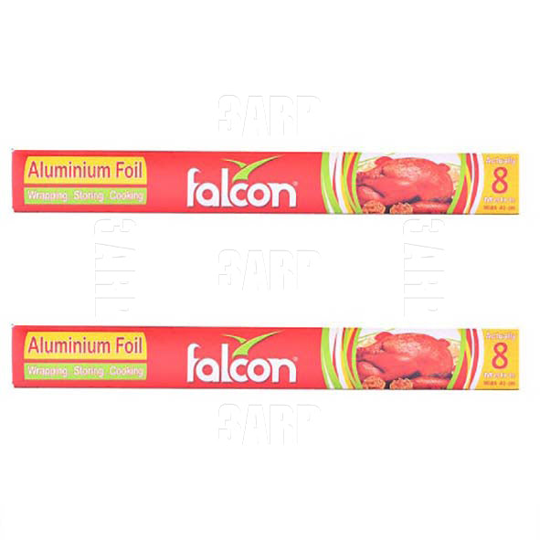 Falcon Aluminum Foil 8m x 40cm - Pack of 2