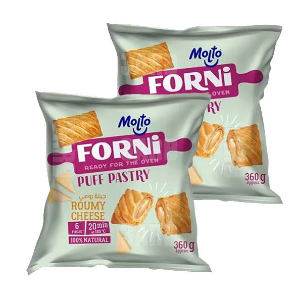 Molto Forni Mini Puff Pastry Roumy Cheese 12pcs 360g - Pack of 2
