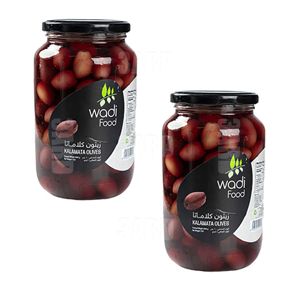 Wadi Food kalamata Olives 1kg - Pack of 2