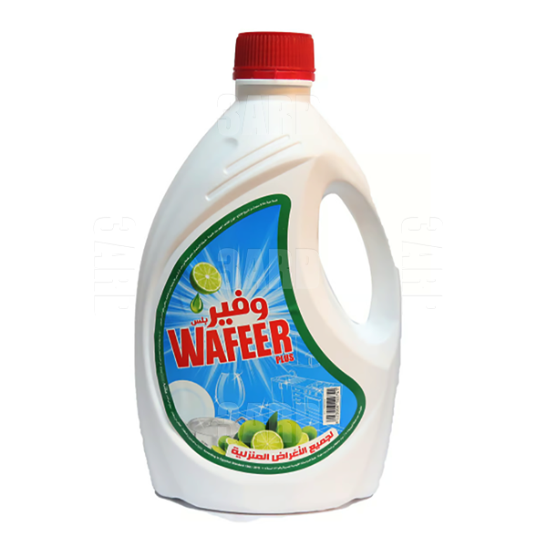 Wafeer Dish Wash Liquid Green Lemon 4L - Pack of 1