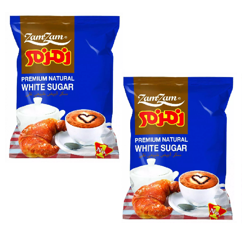 Zamzam White Sugar 1kg - Pack of 2